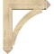 Ekena Millwork Thorton Arts and Crafts Rough Sawn Bracket w/ Offset Brace, Douglas Fir, 8"W x 32"D x 36"H BKT0806X32X36THR03RDF - alternate 3